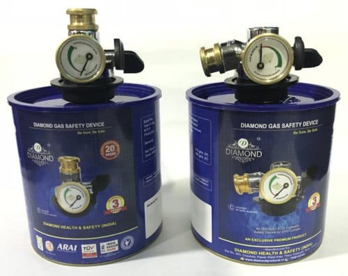Brass Diamond Gas Safety Device, Certification : ISI Certified