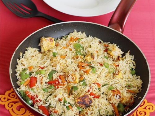 Fine Texture paneer fried rice, Taste : Indian
