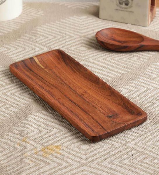 Rectangular Wooden Platter, Color : Brown