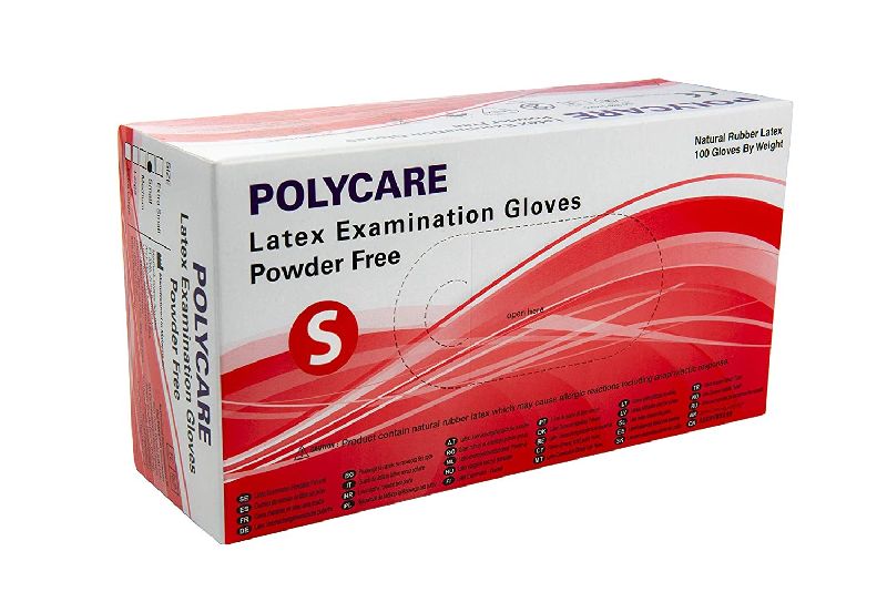 polycare latex examination gloves