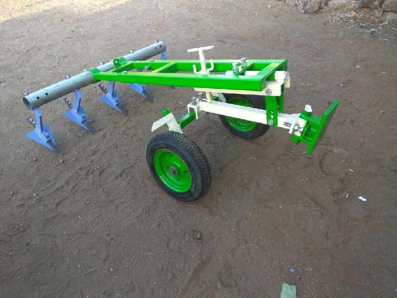 Rolex tractor driven Manual Power Weeder Tiller, for cultivating, Color : Blue