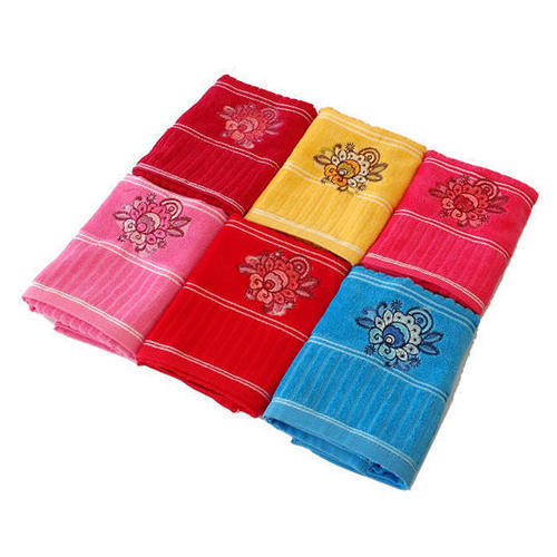Cotton Embroidery Bath Towels, Feature : Water Absorber