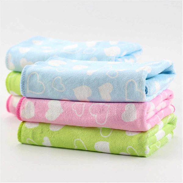 Heart Printed Soft Terry Towels, for Bath, Beach, Home, Feature : Anti-Wrinkle, Comfortable