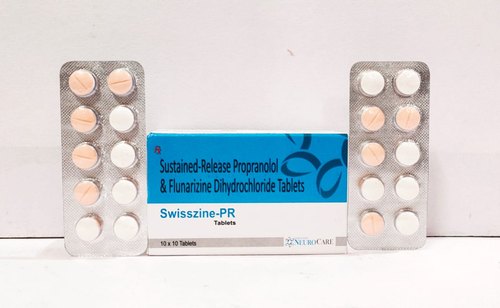 Sustained Release Propranolol Hydrochloride And Flunarizine Dihydrochloride Tablets