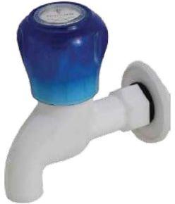 Plastic Blue Short Body Tap, Installation Type : Wall Mounted