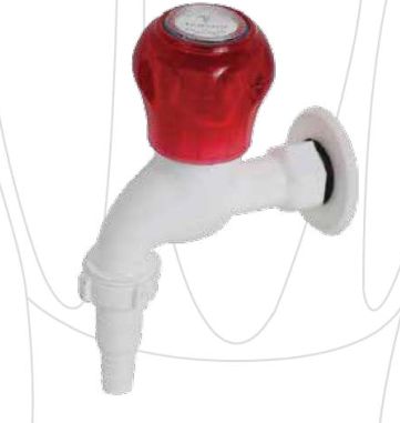 Red Short Body Nozzle Tap