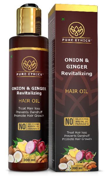 Onion and Ginger Revitalising Hair Oil