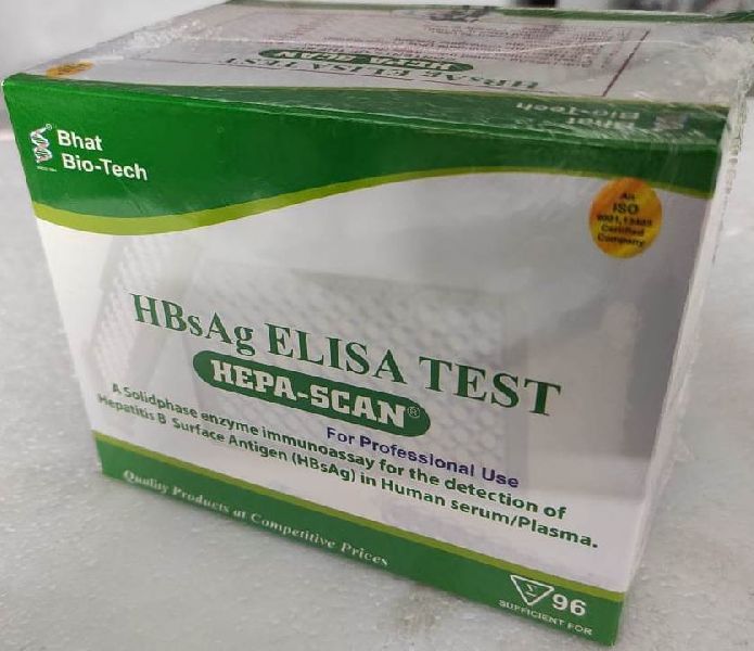 HEPA-SCAN HBsAg ELISA TEST, Shelf Life : 18 Months