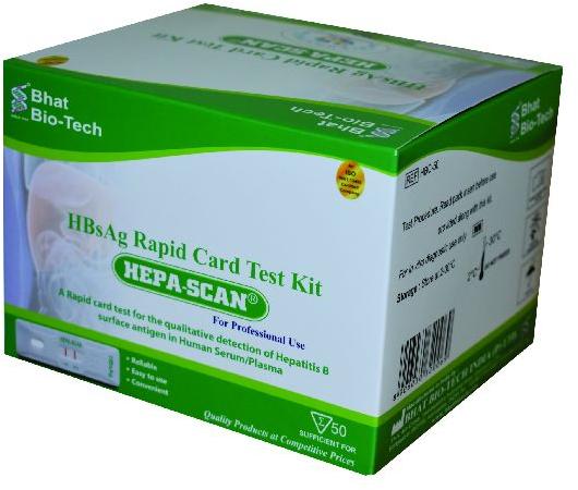 HEPA-SCAN HBsAg RAPID CARD TEST, for Clinical, Hospital, Laboratory, Feature : Active, High Accuracy