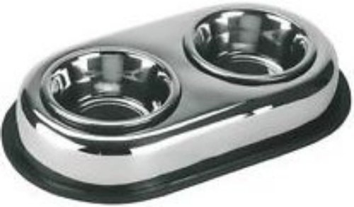Stainless Steel Double Diner Pet Bowl