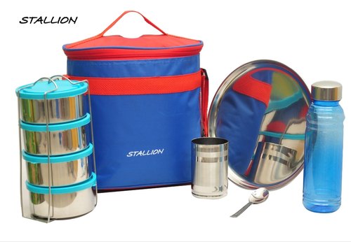 Metal Lunch Boxes, Color : Silver
