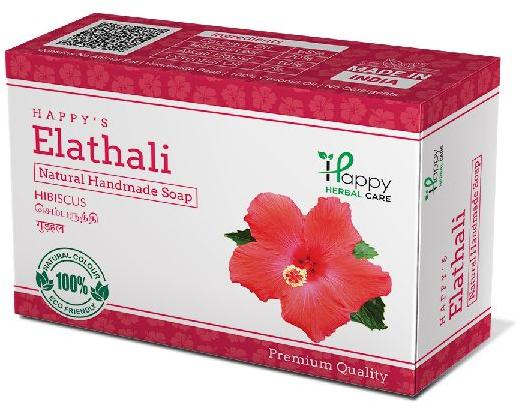  Oval Elathali (hibiscus) Soap, for Bathing, Personal, Skin Care, Form : Solid
