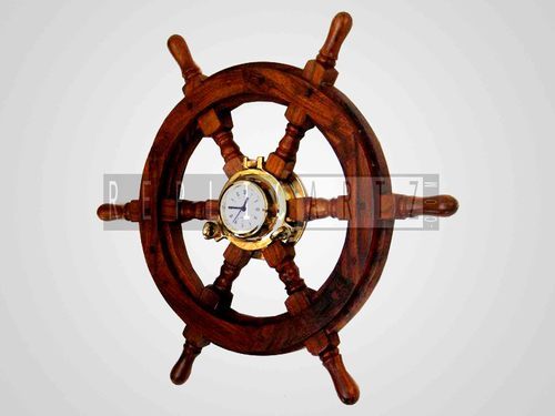 Ship Wheel Clock