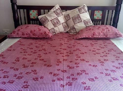 Printed Organic Bed Linen, Color : Pink