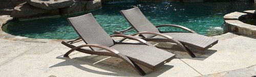 Stainless Steel Patio Lounger