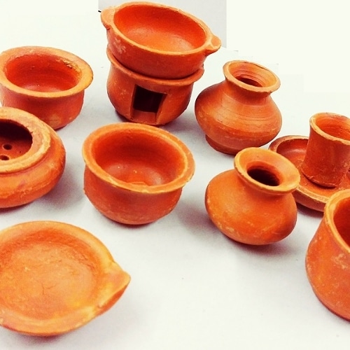 Polished Plain Terracotta #holidaygifts #kidstoy #childrengifts #returngiftsforkids, Packaging Type : Box