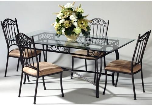 Black Wrought Iron Dining Tables