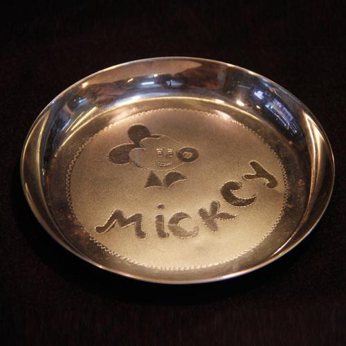 Silver Baby Plate, Shape : Round