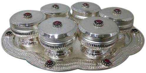 Silver Fruit Bowl Set