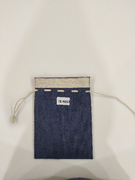 Rectangular jute pouch bag with white drawstring, for Good Quality, Easily Washable, Size : Customized