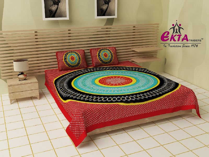 Linen Ekta Traders Jaipuri bedsheets., for Home, Feature : Easily Washable