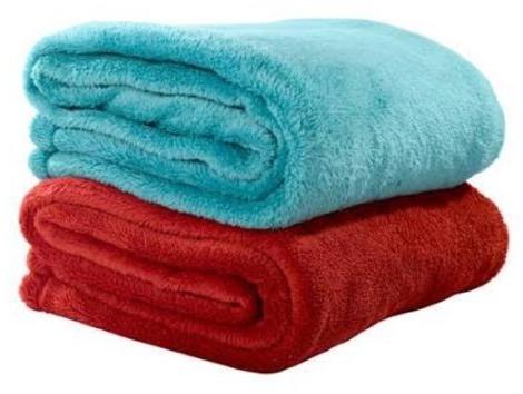 Plain Fleece Blanket, Size : Standard