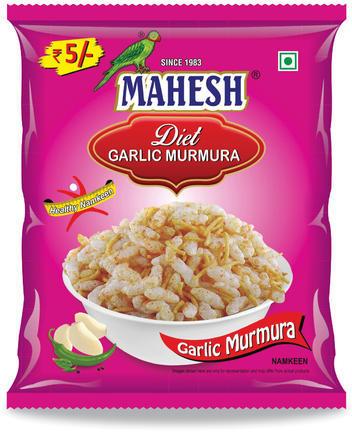 Mahesh Diet Garlic Murmura Namkeen, Packaging Type : Packet