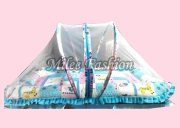 Milee Fashion Plain Cotton baby mosquito net, Shape : Circular, Square