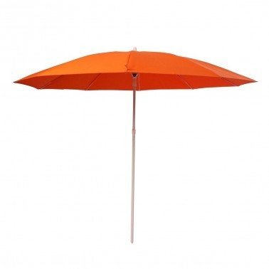 Orange Round Survey Umbrella, Pattern : Plain