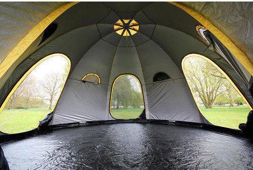 Polyester Connecting Tunnel Tent, Pattern : Plain