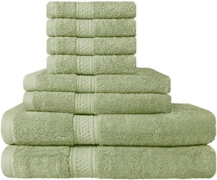 Plain bath towel, Color : Green