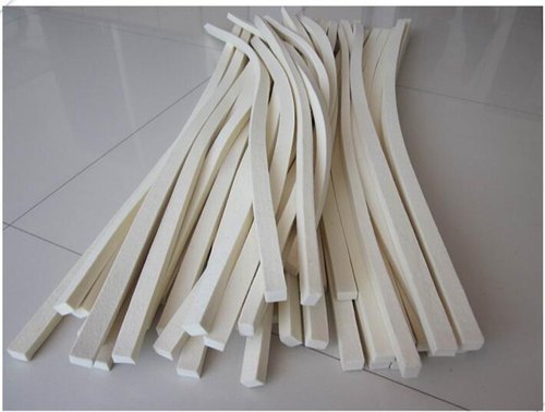 White Wool Felt Strips