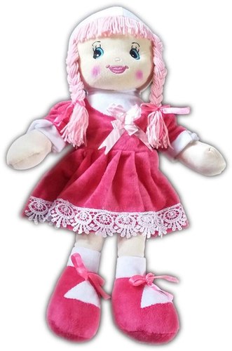 Polyester Cotton Cloth Doll, Color : Pink
