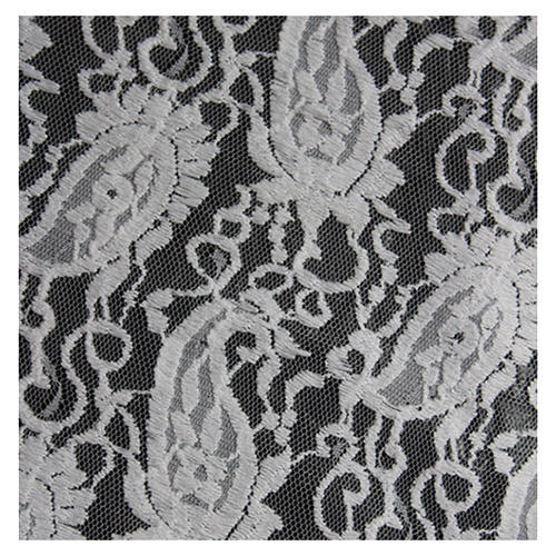 Black And White Net Black Lace Fabric at best price in New Delhi