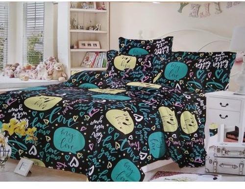 Stylish Paris King Size Bedsheet with 3 Pillow Covers