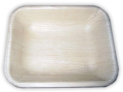 4.5 Inch Areca Leaf Square Shallow Plate