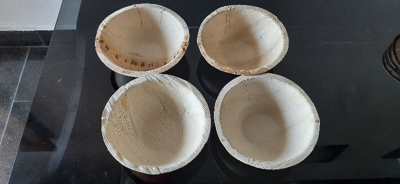 6 Inch Areca Leaf Round Bowl, Feature : Biodegradable, Eco Friendly, Light Weight