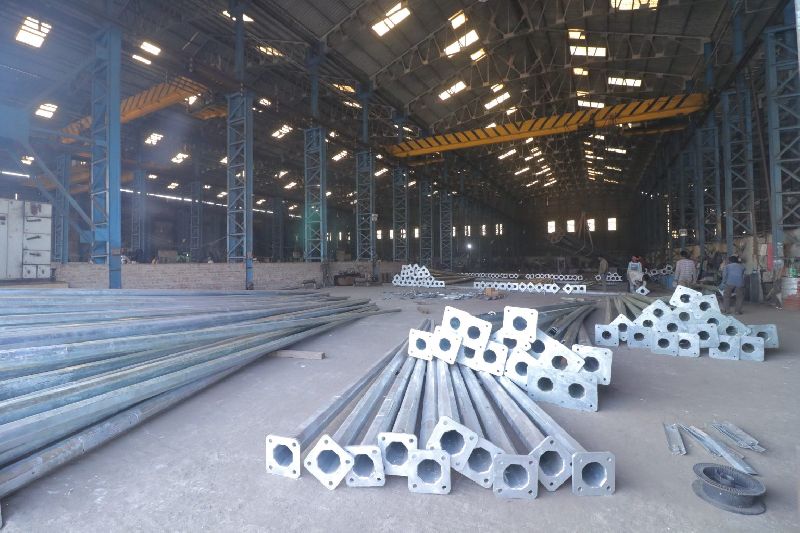 Round tubular steel poles, for Lighting, Grade : AISI, ASTM