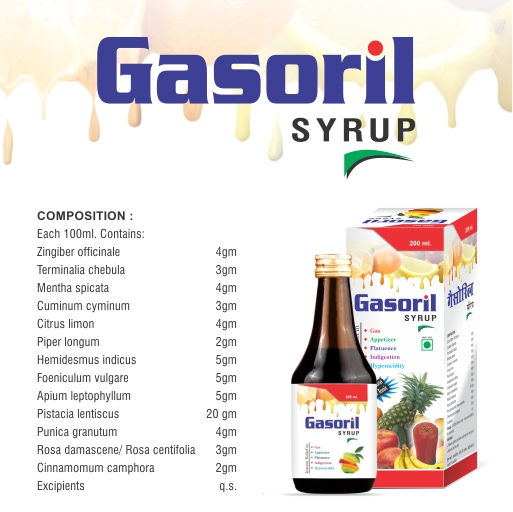 Gasoril Syrup, Form : Liquid