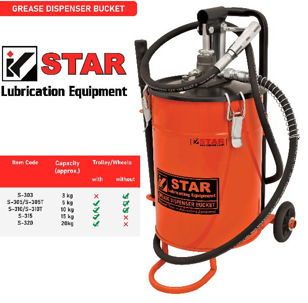 STAR Manual Grease Dispenser Bucket (5kg/10kg/15kg/20kg), Color : User Specified