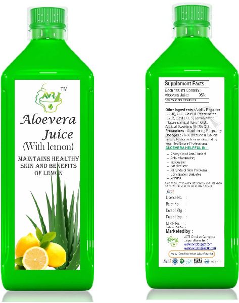 Lemon Flavor Aloe Vera Juice