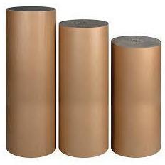 Plain Brown Corrugated Paper Roll