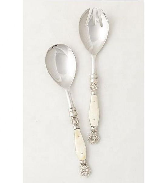 Royal Wedding Bone Salad Server Set