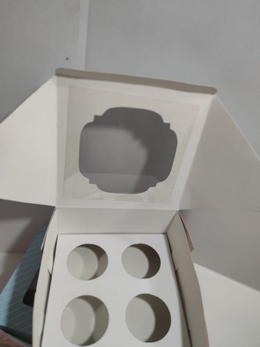 Cardboard Printed Cupcake Boxes