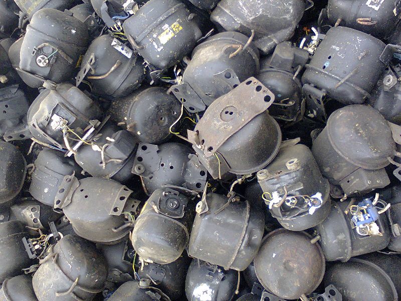AC Fridge Compressor Scrap, Material : Cast Iron
