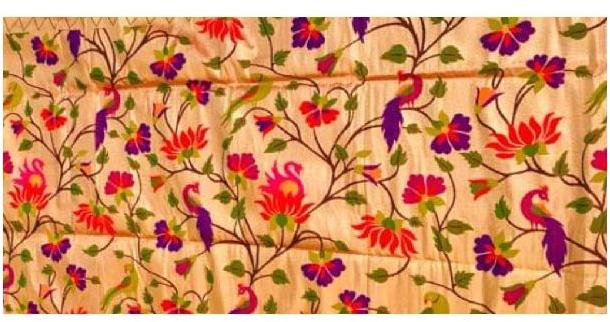 Semi Silk Fabric Paithani Blouse Piece, Feature : Attractive Looks