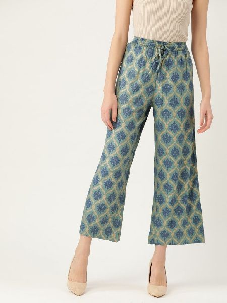 Cotton Rayon Printed Palazzo Pants, Feature : Anti-Wrinkle, Comfortable