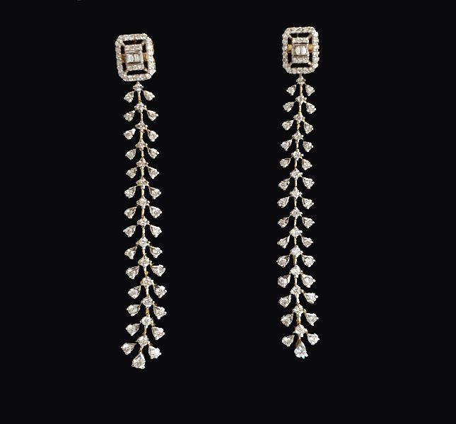 long diamond earrings for women