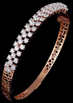 Round Polished Modern Diamond Bracelet, Occasion : Party Wear, Casual Wear