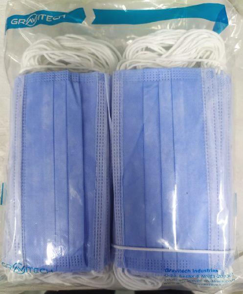 Disposable Face Mask, Color : Blue